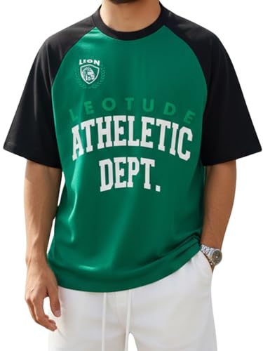 LEOTUDE Men Polycotton Classy Look Dri-Fit Round Neck Half Sleeve Tshirt| Colorful Oversized Fit T-Shirt for Mans