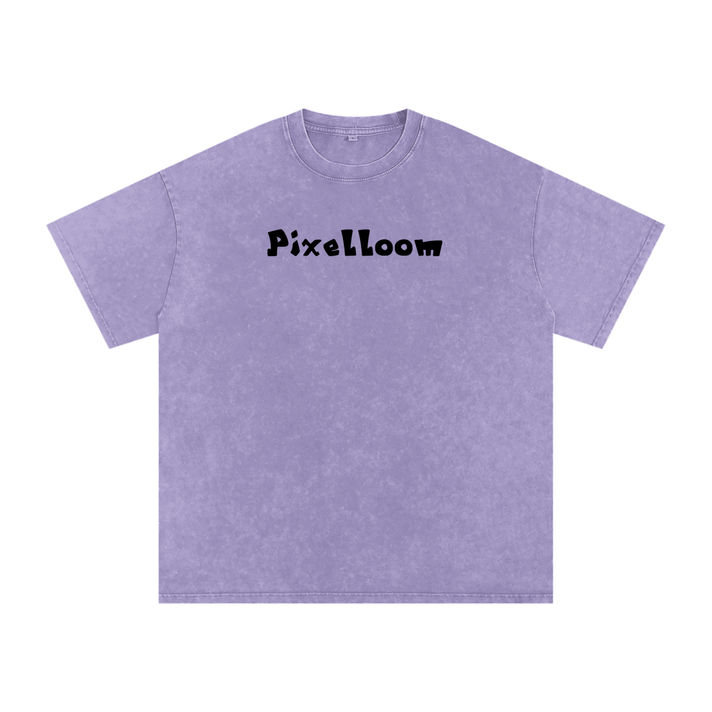 Snow Washed Oversized Cotton T-Shirt By Pixelloom